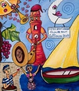 Cartel 2019 de las Fiestas de San Vicente en Collioure